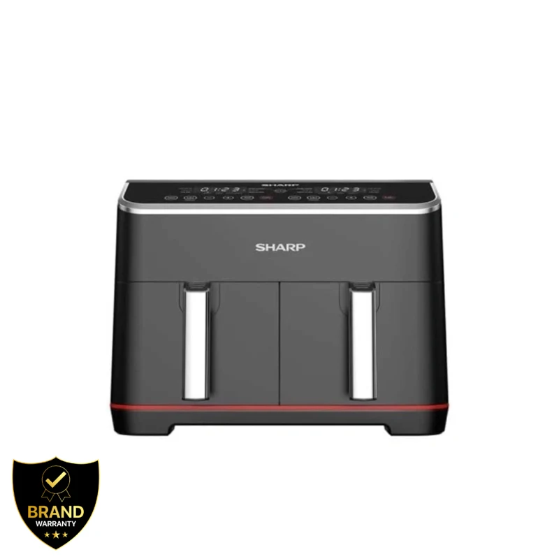 Sharp 8 Liter Double Basket Air Fryer (KF-DF80RT-K3)