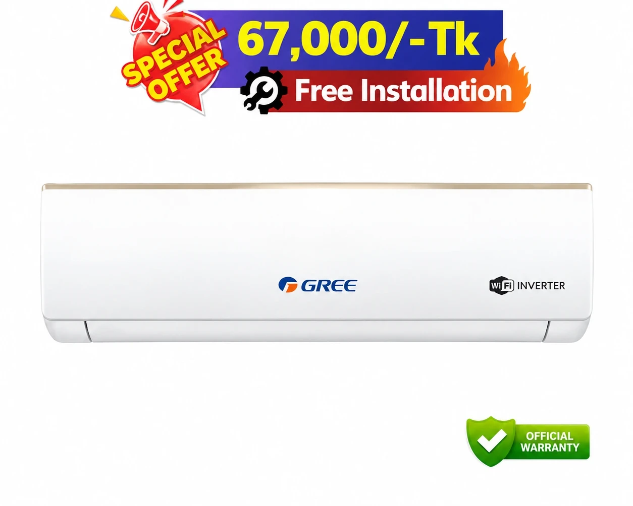 Gree 1.5 Ton Zeno Split Inverter AC (GS-18XZNA3V)