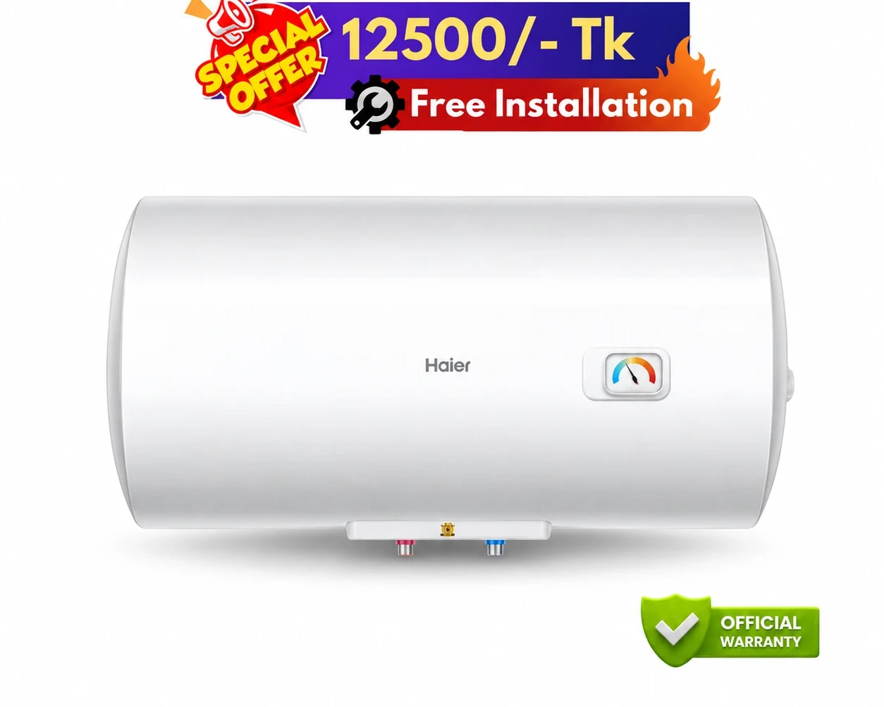 Haier 30 Litre Water Heater (Horizontal) ES30H-CK3(BD)