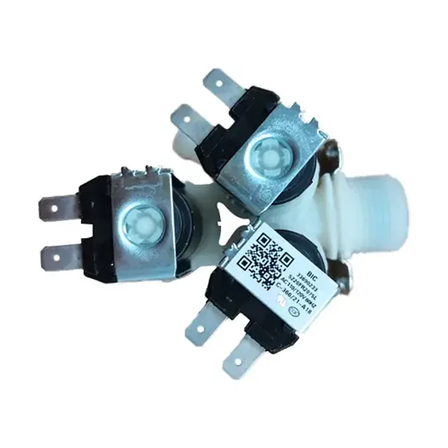 washing machine water inlet valve, water inlet valve, washing macheine.Solenoid Valve. three-way 220V AC