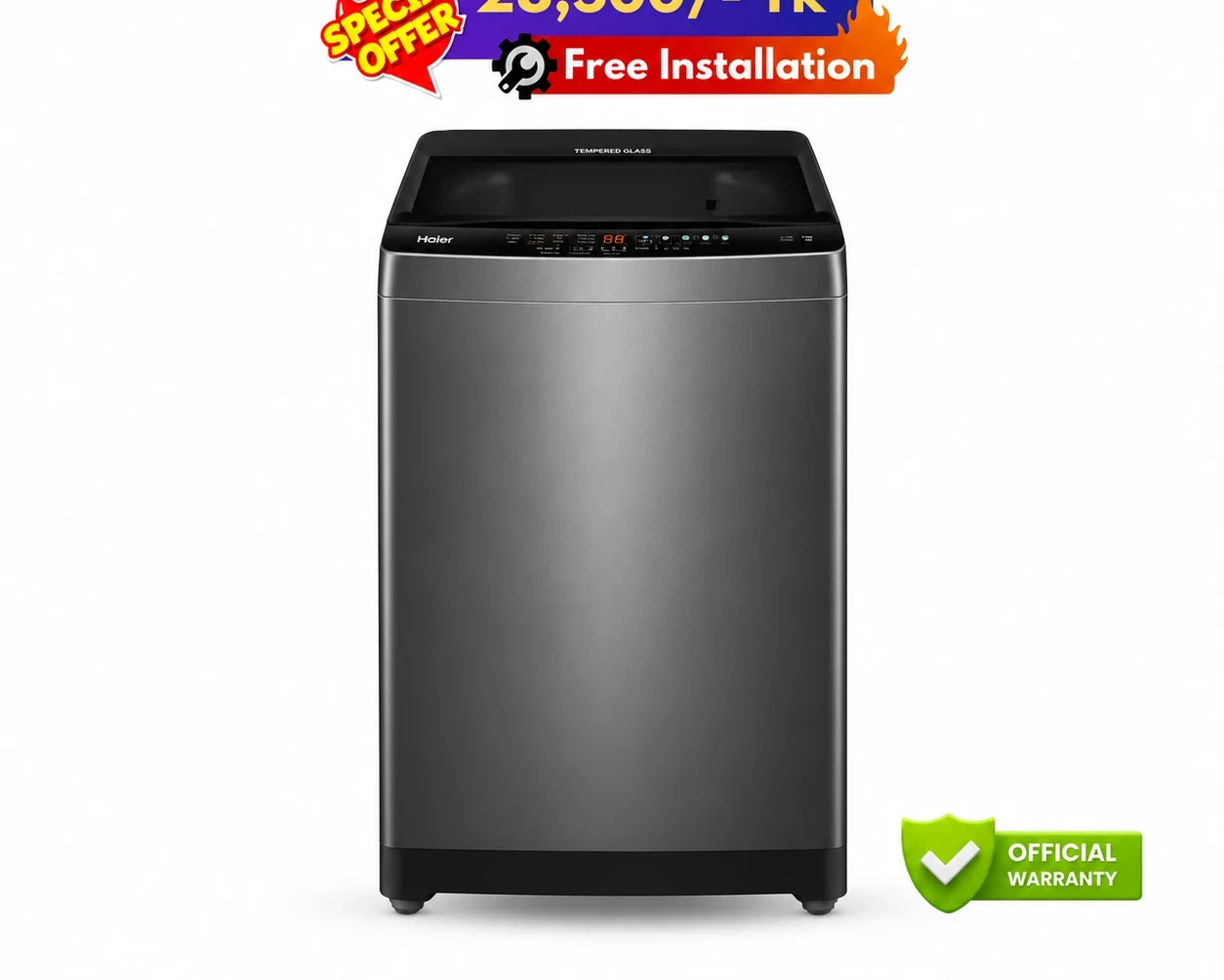 Haier 8 KG Top Load Automatic Washing Machine (HWM80-316S6)
