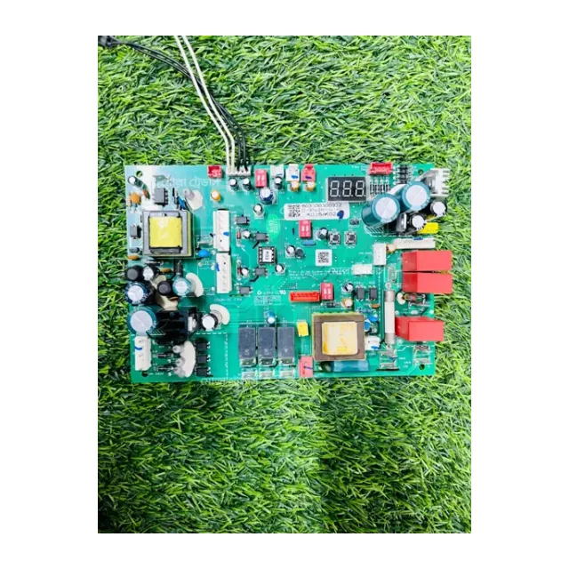 DC inverter outdoor main board, also known as a Printed Circuit Board (PCB), for an air conditioning system.