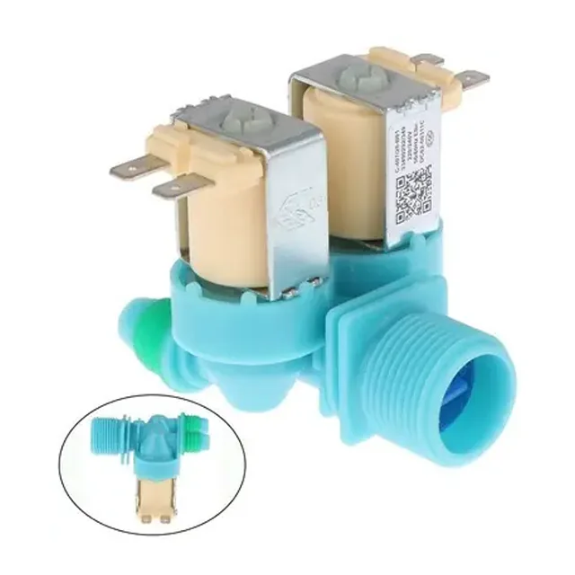 Washing Machine Inlet Feed Valve 2 Way Blue Suitable for Samsung Top Load Washing Machine