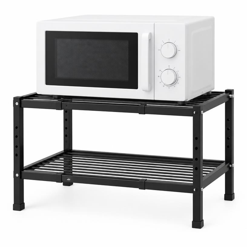 Expandable 2-Tier Microwave Oven Rack